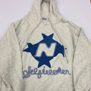 Hoodie in Gray and Blue